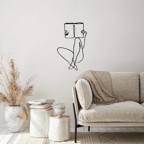  Metalna zidna dekoracija 43x70 cm crna Slike