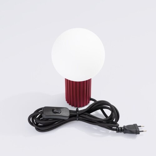 Sollux SL.1751 - Stona lampa HALO 1xG9/8W/230V prečnik 12 cm crvena Slike