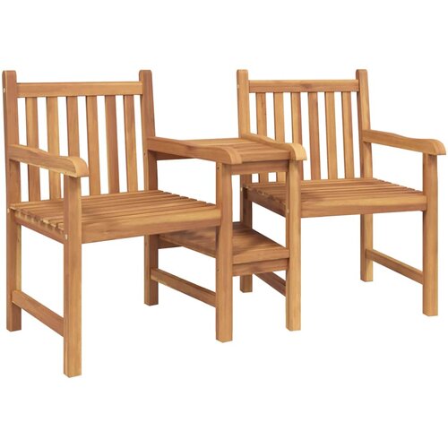  Vrtne vanjske stolice 152 x 63 x 89 cm Čvrsto teak drvo Slike