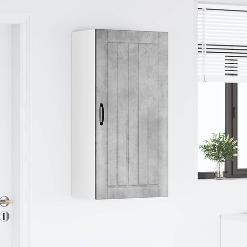  Ormar za Zid Lucca Betonska siva 50 x 31 x 100 cm Slike