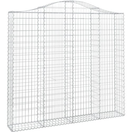 vidaXL Obokana gabonska košara 200x30x180/200 cm pocinkano železo, (20758410) Cene