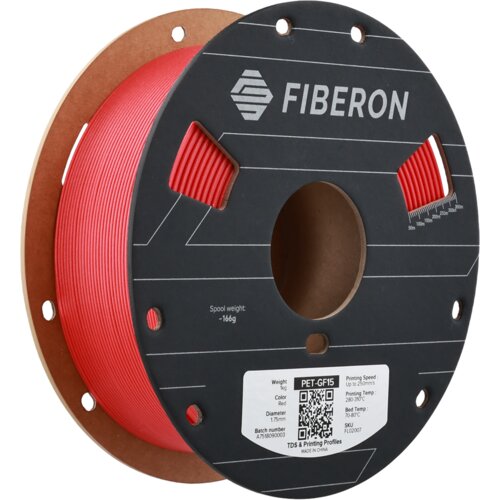 Polymaker fiberontm PET-GF15 red, 1.75 mm / 1000 g Cene