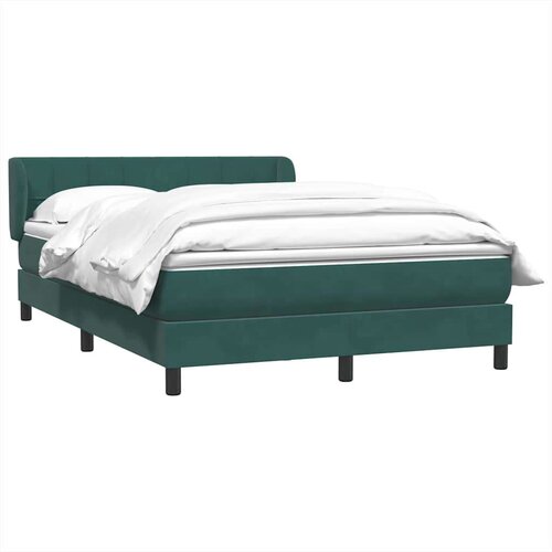 Box Spring krevet s madracem tamno zeleni 160x220 cm bar&amp;scaron;un Slike
