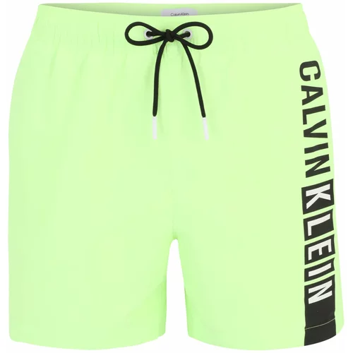 Calvin Klein Swimwear Kratke kopalne hlače neonsko zelena / črna