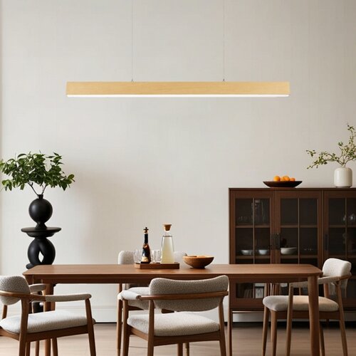  Brilagi - LED luster na sajli SLEEKLINE LED/40W/230V 3000/4500/6000K dekor hrasta Slike