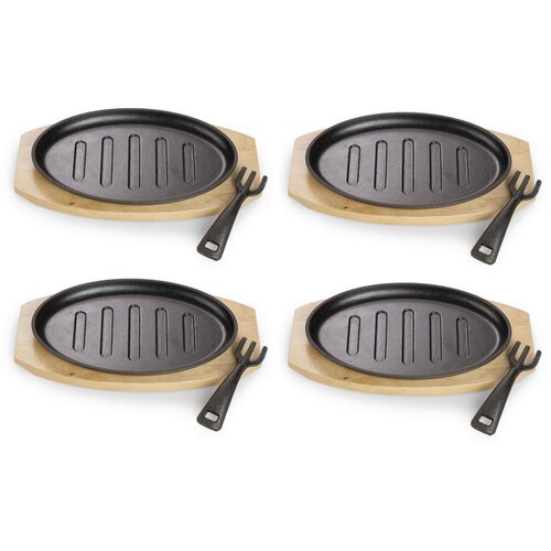 Echtwerk SET PONEV Oval mit Grillstreifen lito železo 4-delni Cene