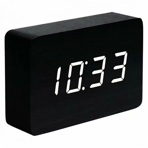 Gingko Design Stoječa ura Brick Black Click Clock