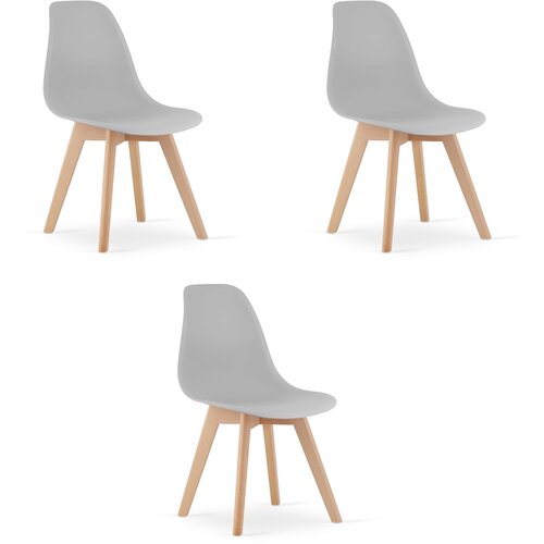 Brandless Stol KITO - siv x 3, (22030563) Slike