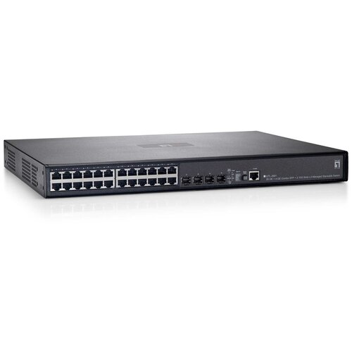  LevelOne 26-Port Stackable L3 Managed Gigabit Ethernet Switch, 4 Ports SFP /RJ45 Combo, 2 Module Slots 10-Gigabit Cijene