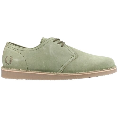 Fred Perry Čevlji Derby Zapato Linden Suede Zelena Cene