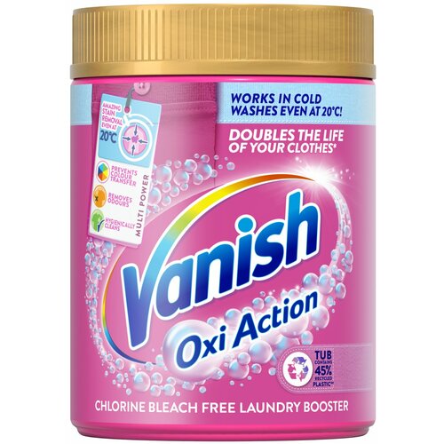 Vanish prašak za odstranjivanje fleka pink gold oxi action 470g Slike
