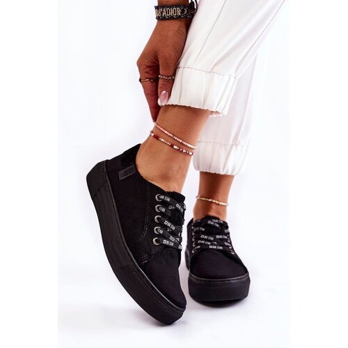 Big Star Women's Memory Foam System Sneakers KK276001 Black Cijene