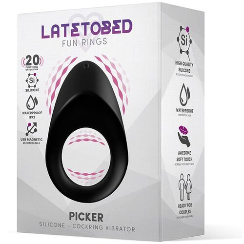 LATETOBED Vibracijski erekcijski obroček "Picker" (R900257) Cene