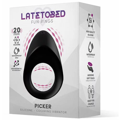 LATETOBED Vibracijski erekcijski obroček "Picker" (R900257)