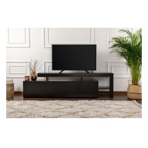 Hanah home polica za TV beliz - wood black wood black tv stand Cene