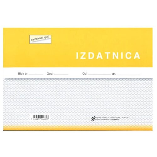 NARODNE NOVINE-UT I-18/NCR IZDATNICA; Blok 4 x 50 listova, 21 x 14,8 cm Slike