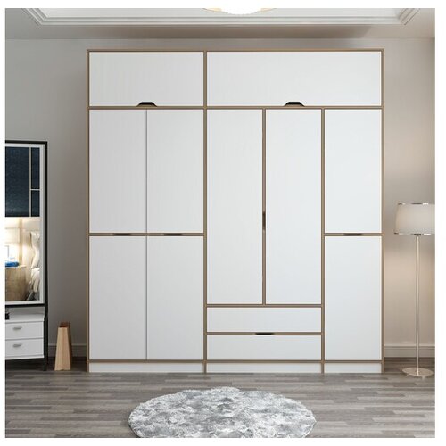 Hanah home Ormar Elina-8913, 232x253x52 cm, Bijeli Cene