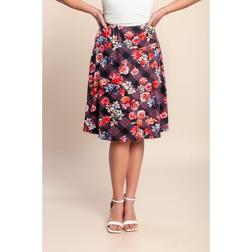 Fenzy Plus Size Krilo S Cvetličnim Potiskom, Rdeče Cene