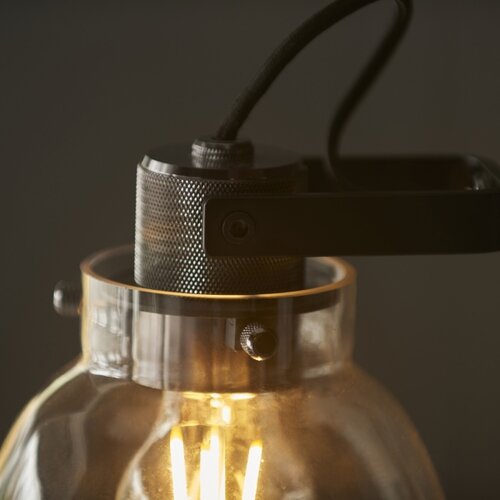  Endon 107012 - Stona lampa URBAN 1xE27/10W/230V crna/zadimljena crna Slike