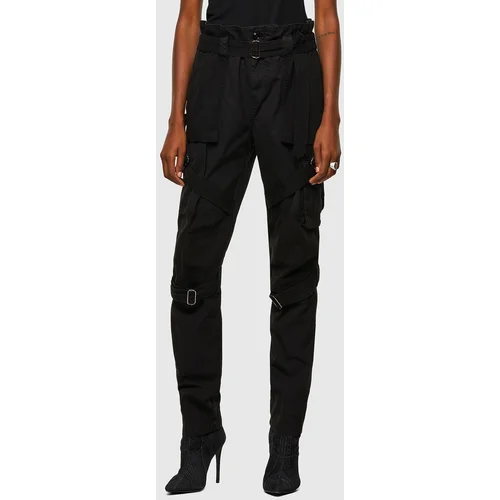 Diesel Trousers - P-FEDRA-A TROUSERS black