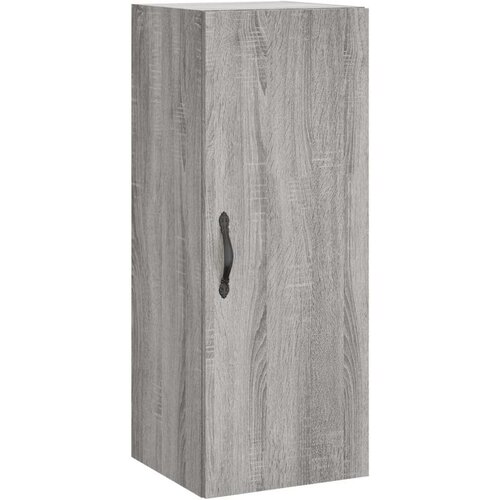 VidaXL Visoka komoda siva sonome 34 5x34x180 cm od konstruiranog drva Slike