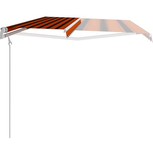 Tenda na automatsko uvlačenje 400 x 300 cm narančasto-smeđa Slike