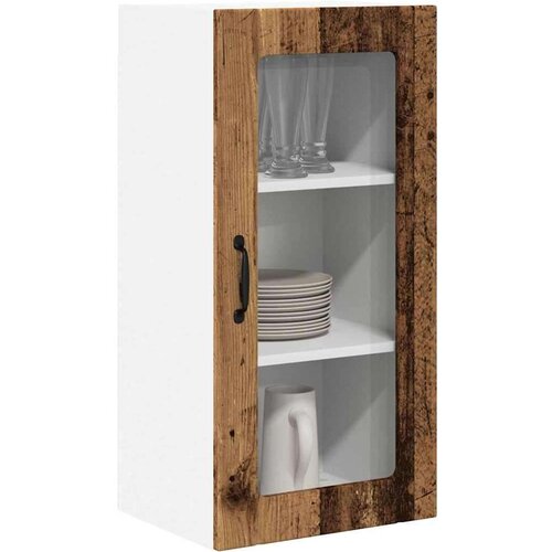  Zidni kuhinjski ormarić Zidne 2 pcs Staro drvo 40 x 31 x 80 cm Slike