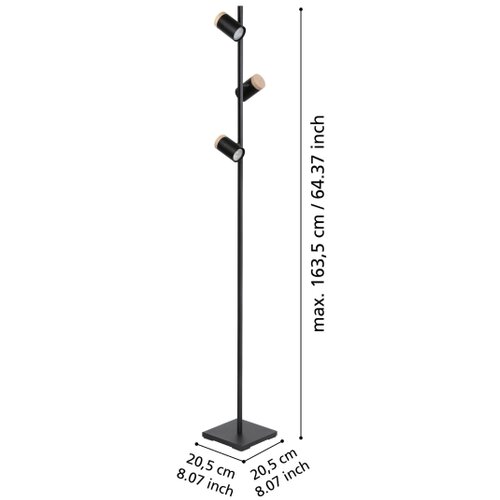 Eglo 390071 - LED Stojeća lampa CARTAGENA 3xGU10/4,5W/230V 3000K Slike