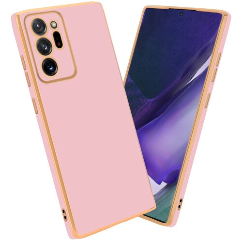  Ohišje, združljiv s Samsungom v sijajnem roza - zlati - zaščitni pokrov iz fleksibilnega silikona TPU in z zaščito pred kamero, (20603549) Cene