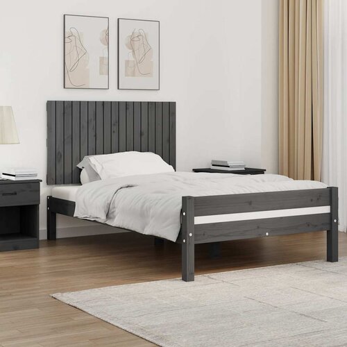  Zidno uzglavlje sivo 108 x 3 x 60 cm od masivne borovine Cijene