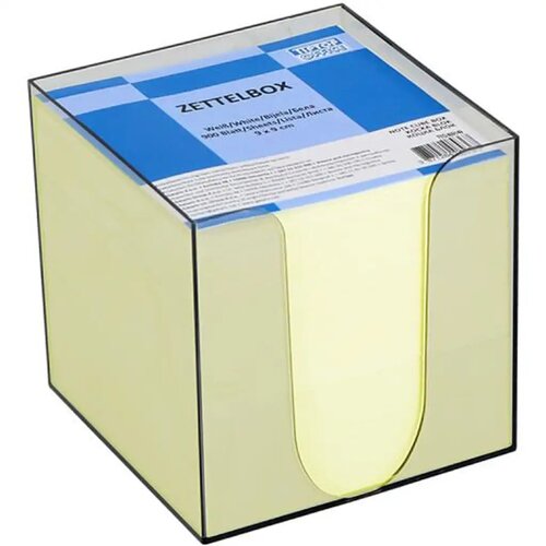 Spirit Žuta ljepljiva bilježnica u prozirnom spremniku, 900 listova, 9x9x9 cm Cijene