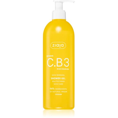 Ziaja Vitamin C.B3 Niacinamide osvežujoč gel za prhanje 400 ml Slike
