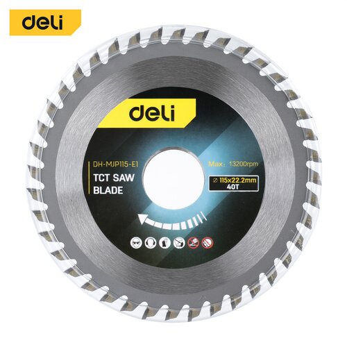 Deli ALATI List kružne testere za drvo EDH-MJP115-E1, 115x22.2mm, 40 zuba Slike