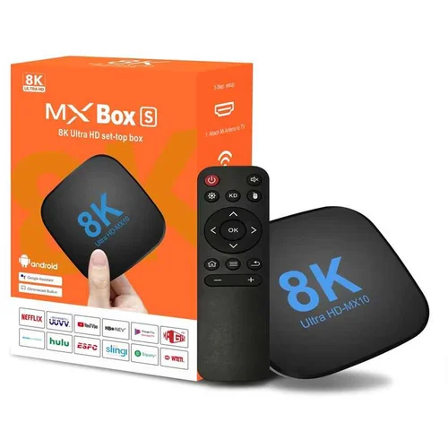  MX10 8K 2/16GB ANDROID 13 2.4G/5G KODI 18