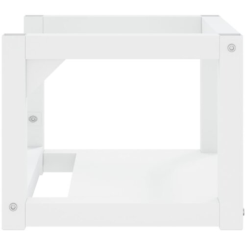  Zidni okvir za kupaonski umivaonik bijeli 40x38x31 cm željezni Slike