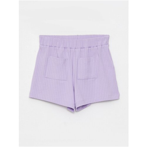 LC Waikiki Shorts - Purple - Normal Waist Cene