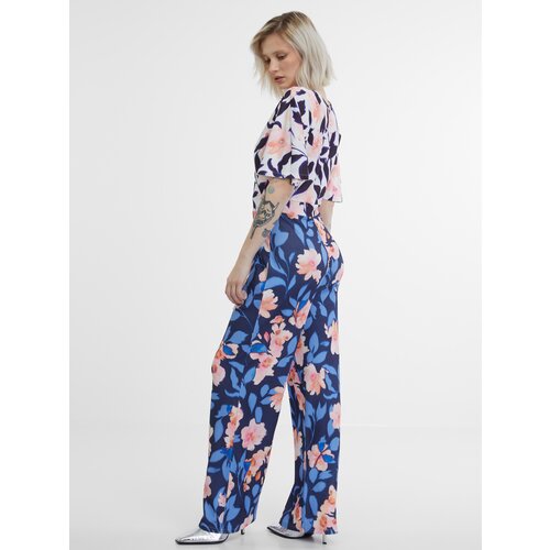 Orsay Women's Navy Blue Floral Jumpsuit - Women's Cene
