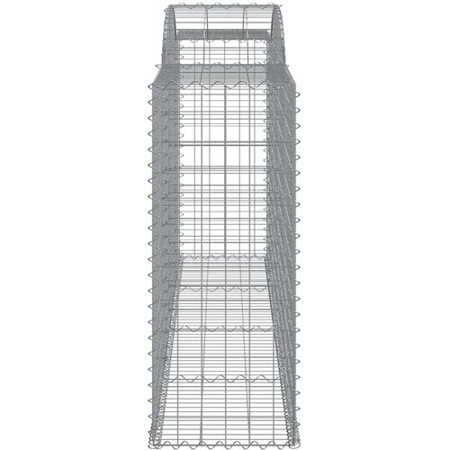  Lučne gabionske ko&amp;scaron;are 15kom 300x50x120/140cm pocinčano željezo Slike