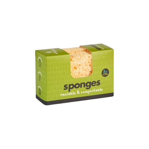 ecoLiving Kompostirna gobica za čiščenje - 1x Wavy & 1x Large Cene