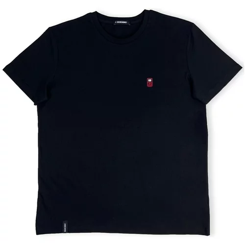 Organic Monkey Majice & Polo majice VR T-Shirt - Black Črna