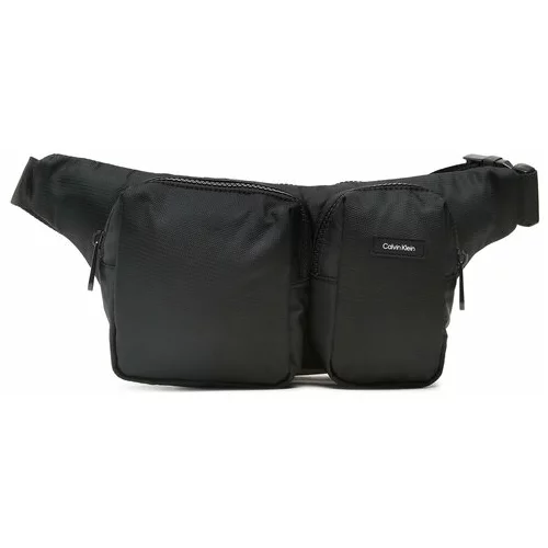 Calvin Klein torba za okoli pasu Ck Must T 2 Pack Waistbag K50K510574 Črna