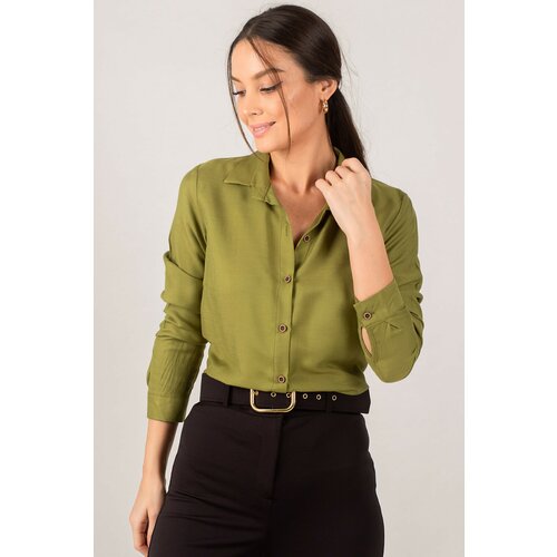 armonika Plus Size Shirt - Green - Regular fit Slike