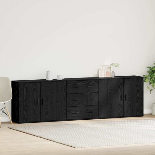  Kreveta Crni hrast 240 x 33 x 70 cm Konstruirano drvo Cijene