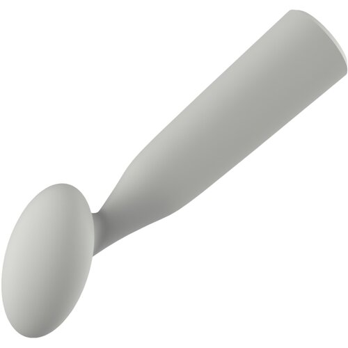 NUDE Luna - akumulatorski mini wand vibrator (siva) Slike