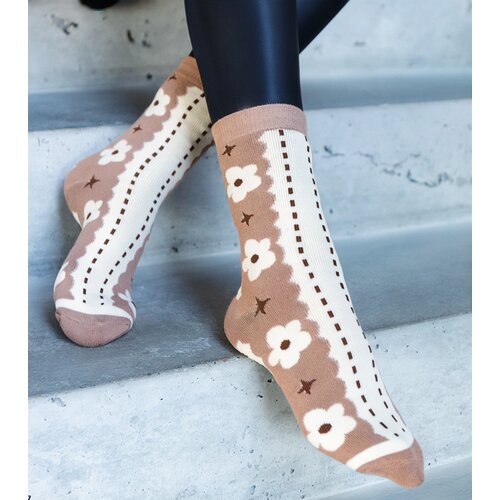 Gemre Black and White Warm Sella Socks Slike