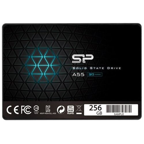 Silicon Power 256GB SSD A55 SATA3 7mm 2.5 Black SP256GBSS3A55S25 ssd hard disk Cene