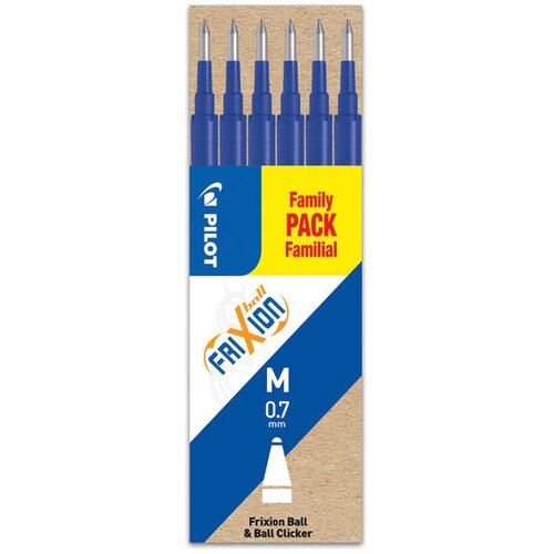 Uložak za roler 0,7mm frixion pi&scaron;i-bri&scaron;i pk6 pilot bls-fr7-l-s6 plavi Cene
