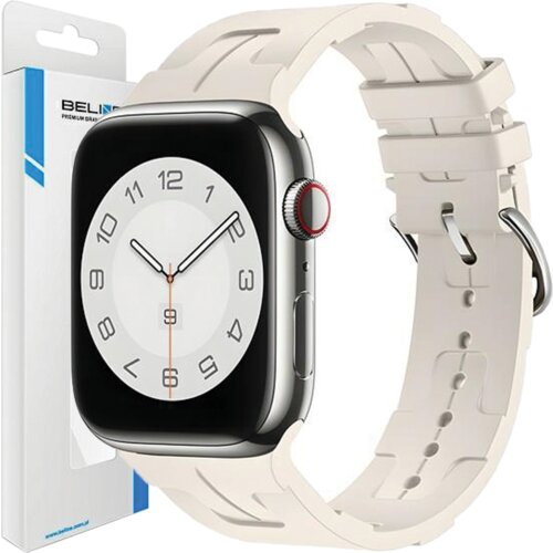 Beline apple watch silikonski pa&scaron;ček ultra 42/44/45/49MM bež za apple watch, (21969464) Cene