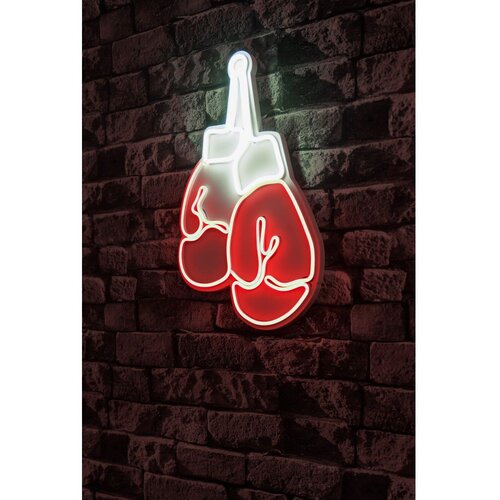 Wallity Dekorativna plastična LED rasveta Boxer Red White Slike