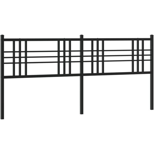 Maison Chic kovinsko posteljno vzglavje - vzglavna omarica - nočna omarica črno 180 cm, (21704904) Slike